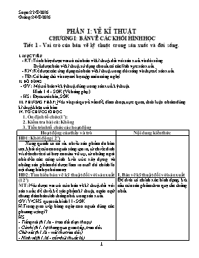 Giáo án Công nghệ Lớp 8 - Tiết 1 đến 51 - Năm học 2016-2017